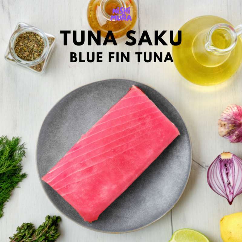 Jual Tuna Fillet Loin Saku 1kg BLUEFIN Fresh Frozen Filet Beku Ikan