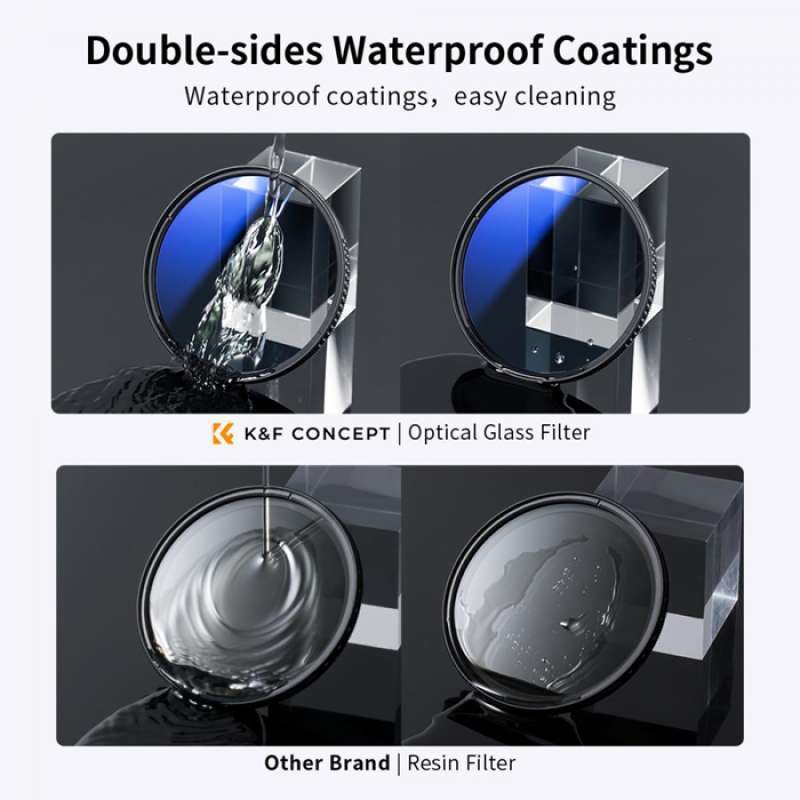 Jual K&f Concept 3in1 Filter Kit Uv Cpl Nd4 + Cleaning Cloth + Filter ...