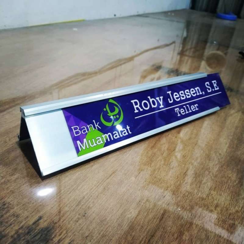 Promo Namedesk Sliding / Nama Meja / Nametag / Nameplate / Name Plat ...