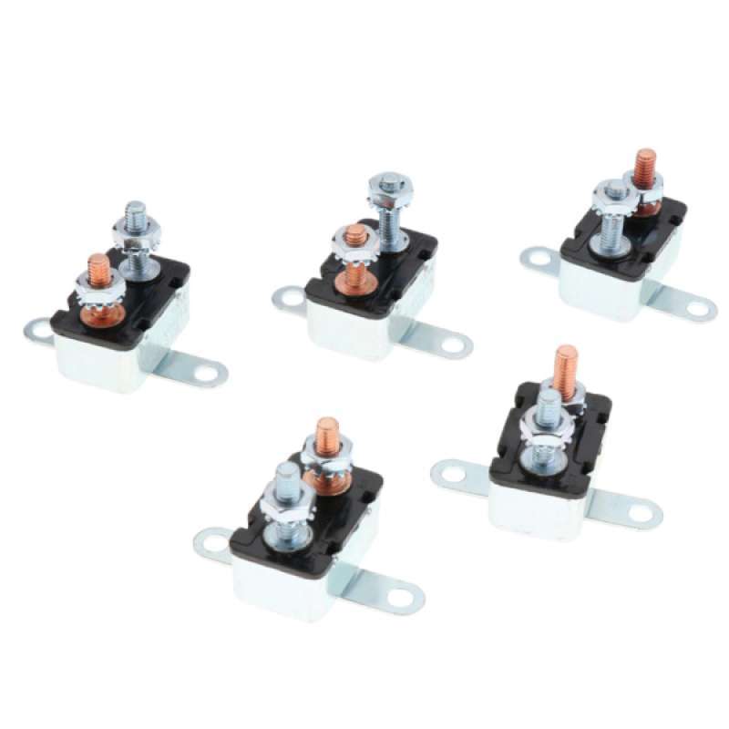 Jual 5x 10A Car Marine Auto Manual Inline Resettable Circuit Breaker