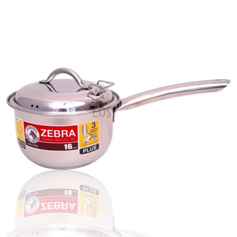 Promo Panci Stainless Zebra Saucepan Zelect 16cm 168140 (00230.00297