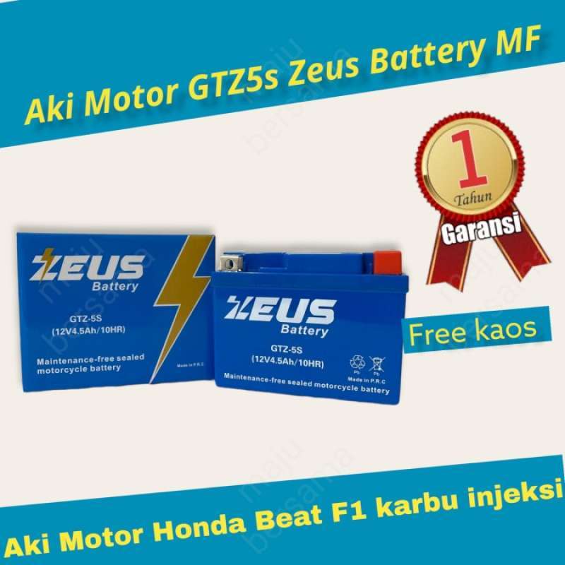 Promo Aki Motor Jupiter Mx 135 Baru Gtz5S Zeus Aki Kering Diskon 17% di