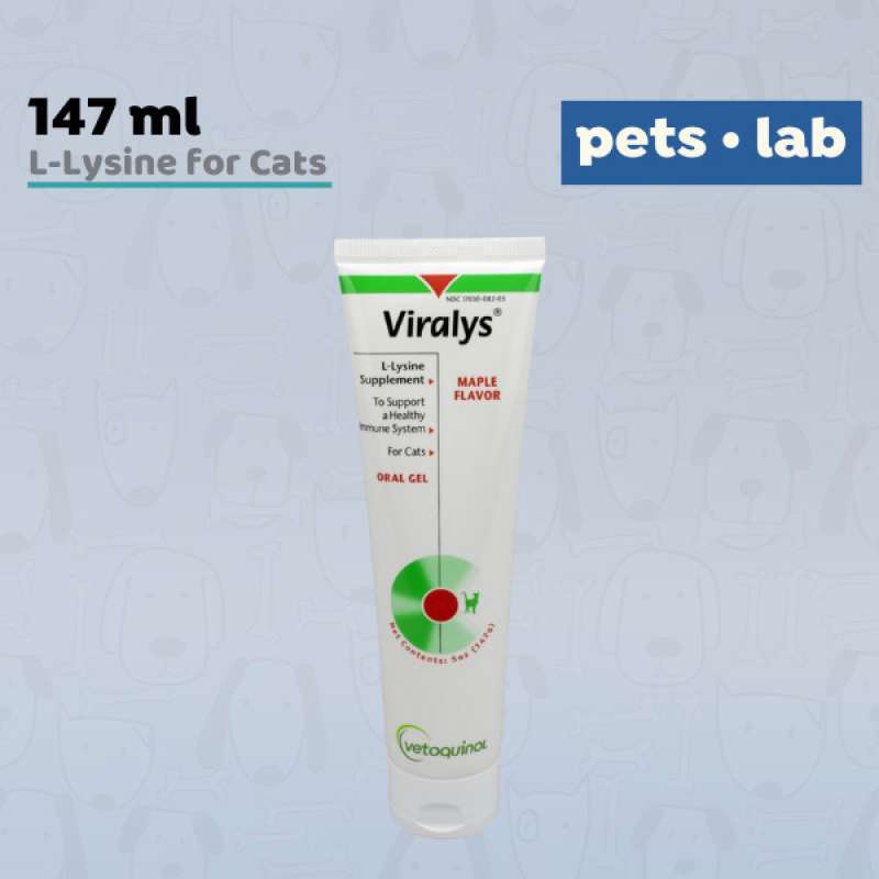 Jual Vetoquinol Viralys, LLysine Oral Gel Cats Kitten Vitamin Kucing