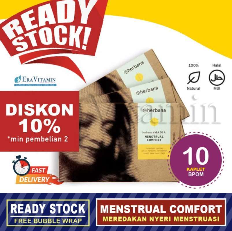 Jual Herbana Balance Madia Menstrual Comfort 10 Kaplet Di Seller