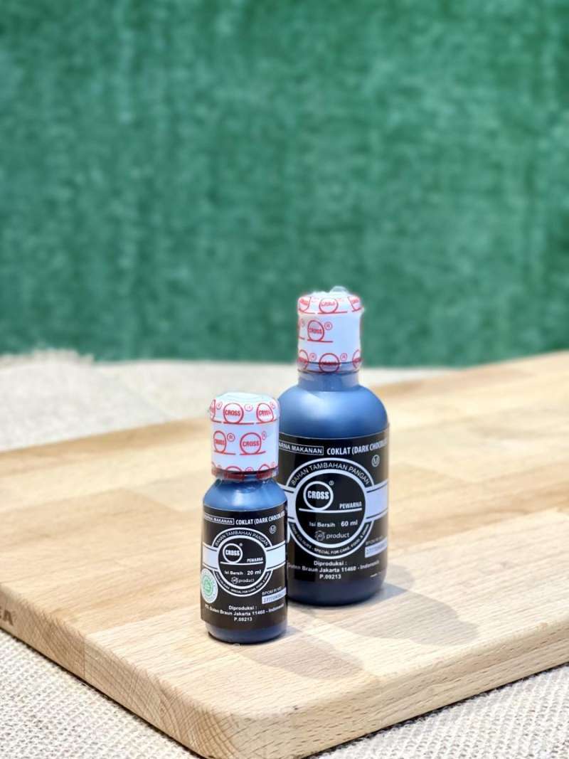 Jual Cross Food Coloring Dark Chocolate Pewarna Makanan Halal - 60ml di