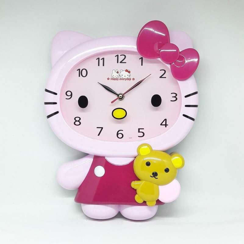 Jual Jam Dinding Lovely Hello Kitty (sweep Movement) Di Seller El Rasna