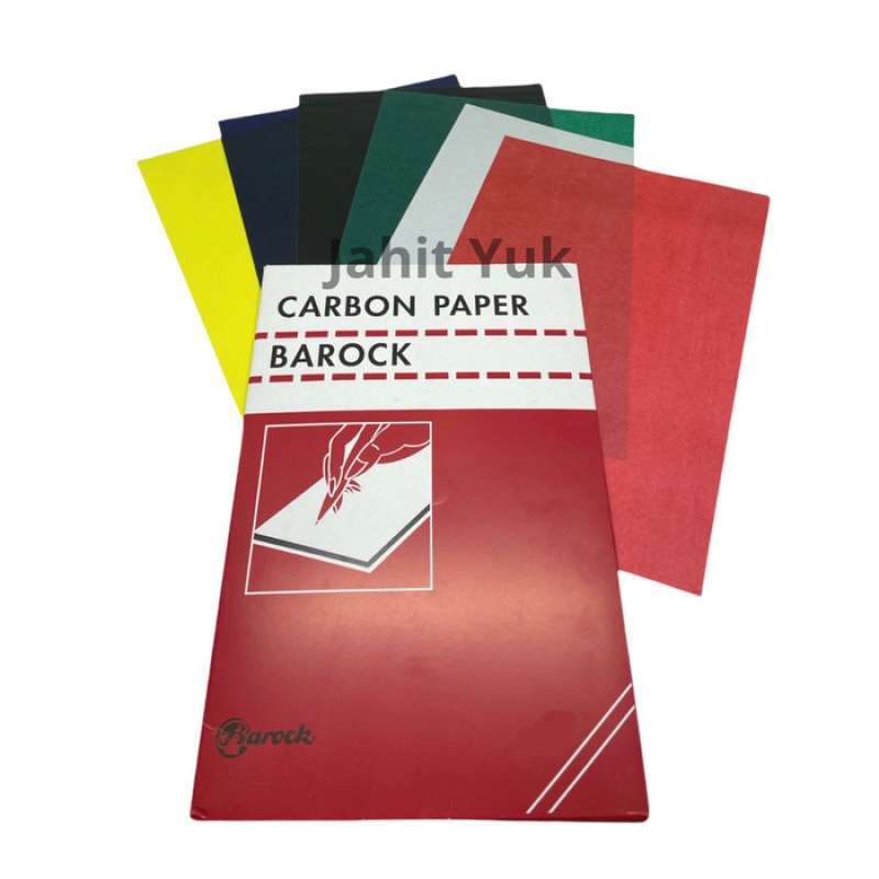 Jual Karbon Paper Jahit Merk BAROCK / Carbon Paper BAROCK 1 Pak Multicolor di Seller Uhilaa