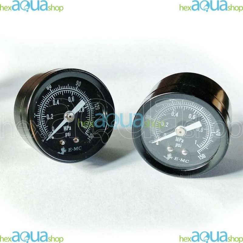 Jual Pressure Gauge Co2 Diy Plus Conector Selang 6Mm Pressure Meter