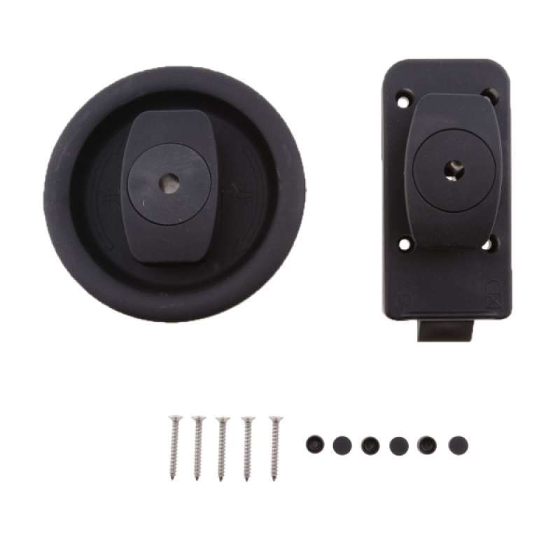 Promo Black RV Camper Travel Trailer Motorhome Bathroom Door Latch with