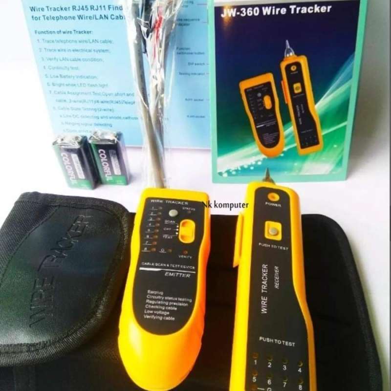 Jual LAN Tester Wire Tracker Cable Scan Track Line Finder Kabel Network