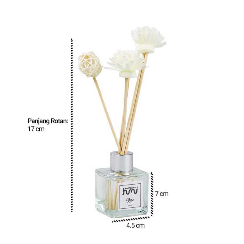 Promo Taffware HUMI Pengharum Ruangan Reed Diffuser with Rattan Sticks ...