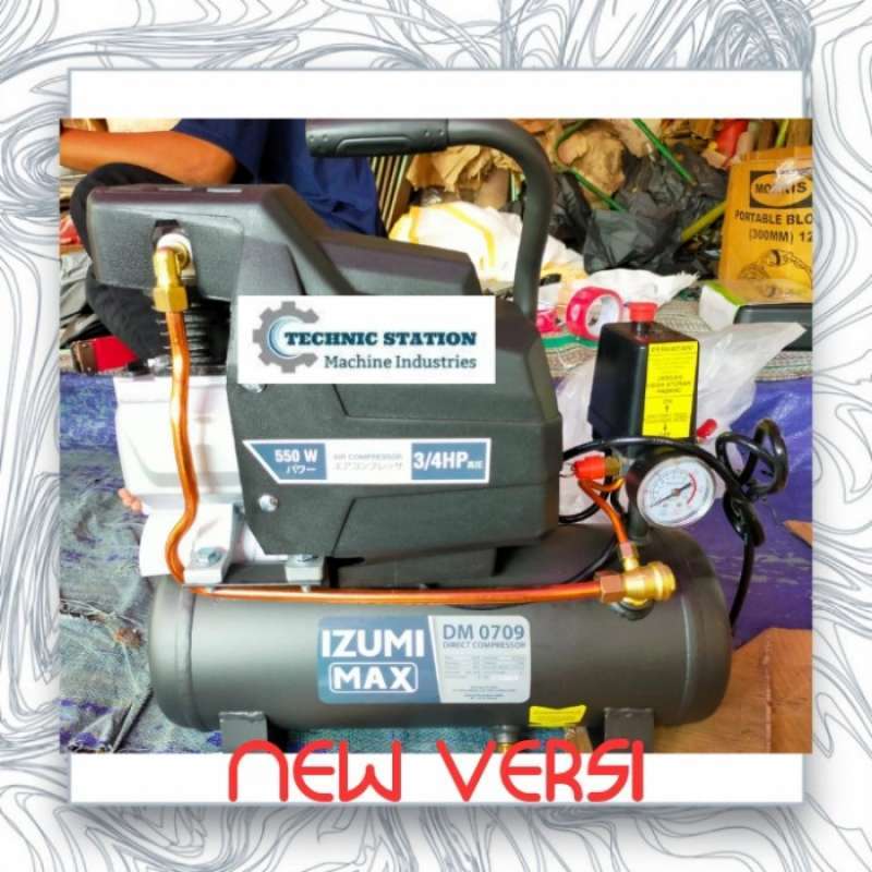 Promo Air Compressor Direct Kompresor Angin Listrik 3/4Hp Dm0709 550W