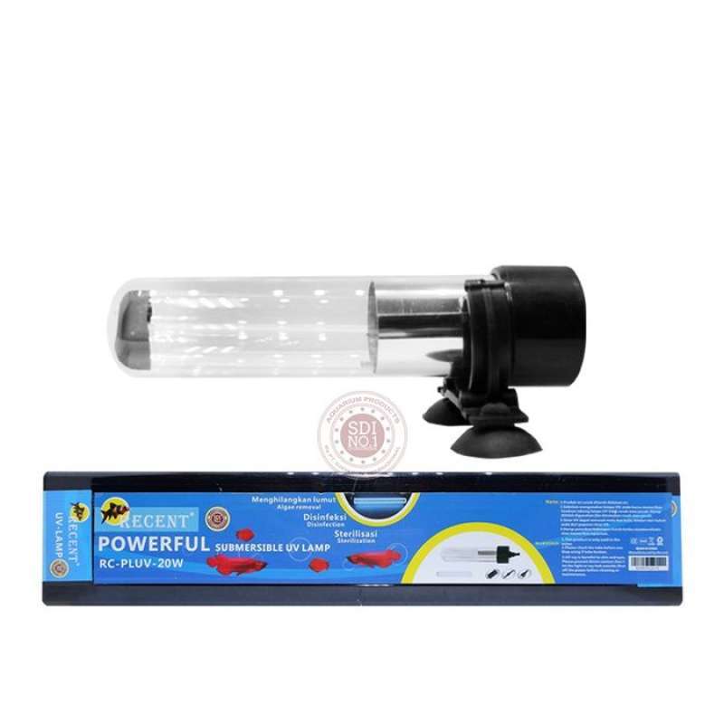 Jual LAMPU UV KOLAM IKAN AQUARIUM RECENT RC PLUV 20 W 20 WATT POWERFULL