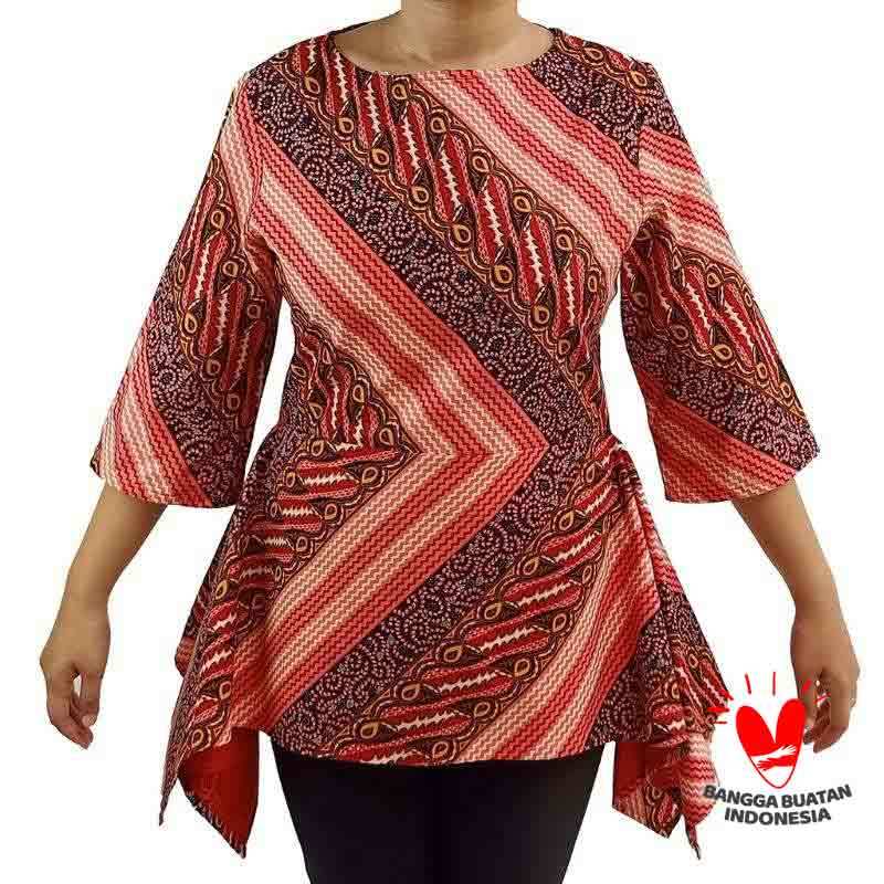 Batik Asimetris - 30 Model Atasan Batik Wanita Terbaru ...