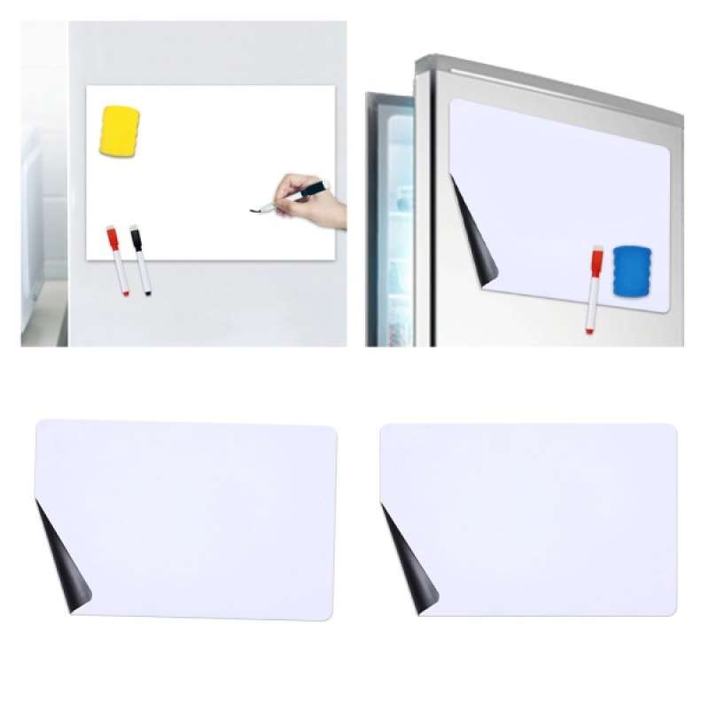 Promo 2x Whiteboard Sticker, Dry Erase Sheet Self Adhesive Decal for Wall Diskon 23 di