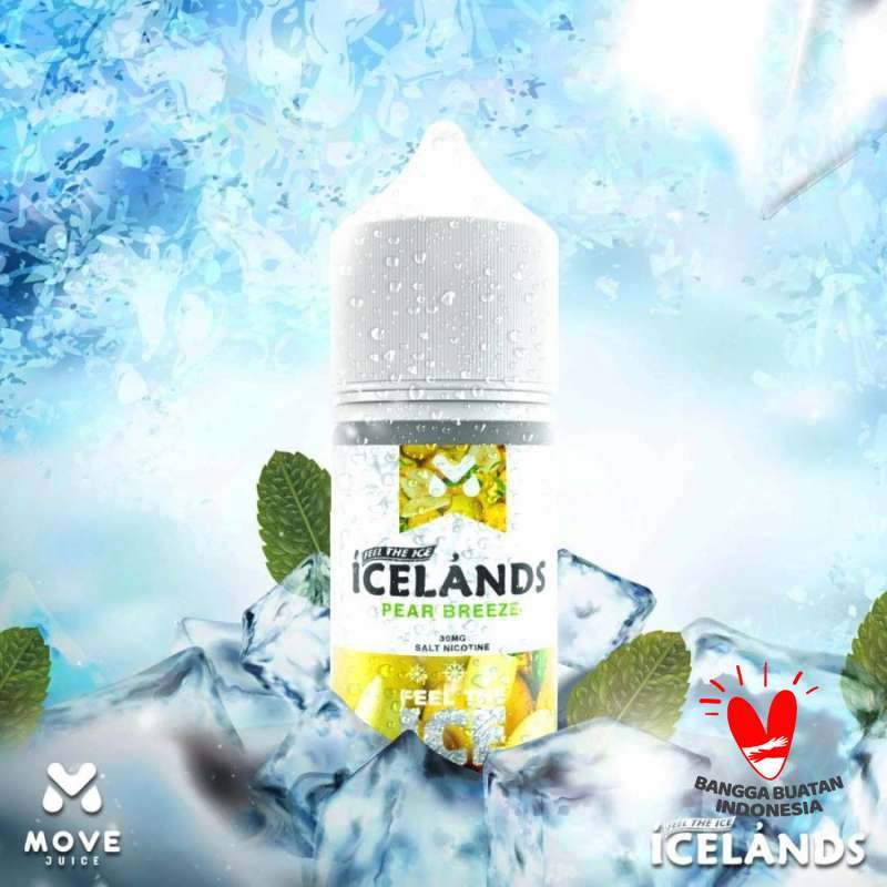 Promo Icelands Pear Breeze Salt Nic 30ml By Move Juice Liquid Iceland