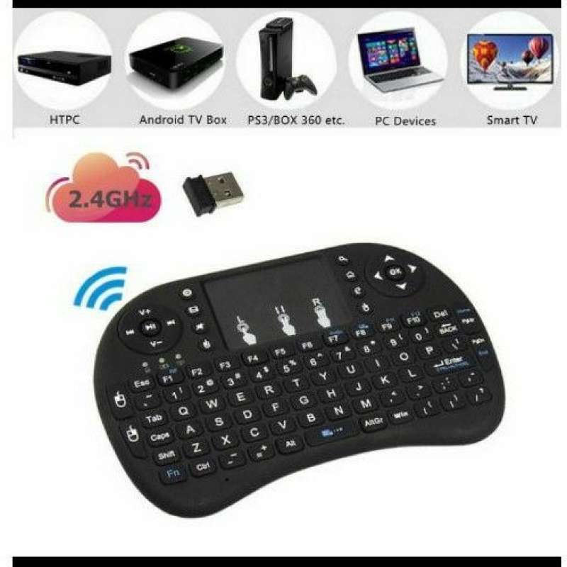 Jual mini keyboard wireless i8 touchpad keyboard untuk stb android ...