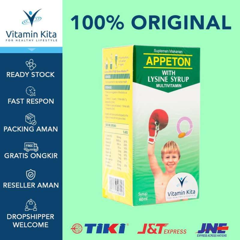 Jual Appeton With Lysine Syrup Multivitamin [60 mL] di Seller
