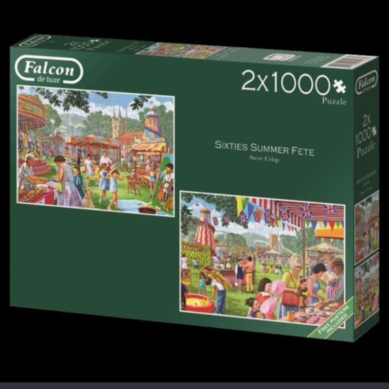 Promo FALCON DE LUXE 'SIXTIES SUMMER FETE' JIGSAW PUZZLE (2×) 1000