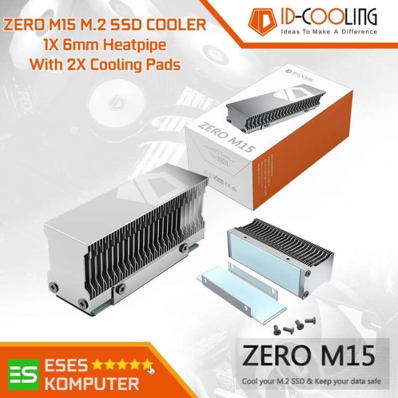 Jual SSD Cooler ID-COOLING ZERO M15 M.2 NVME SSD Cooler | 6mm Heatpipe ...