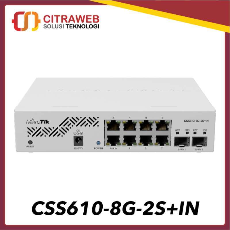 Mikrotik css610 8g 2s in. Mikrotik css610 8g 2s in