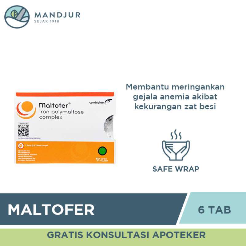 Promo Maltofer Tablet Kunyah 6 Tablet - Obat Anemia dan Kekurangan Zat