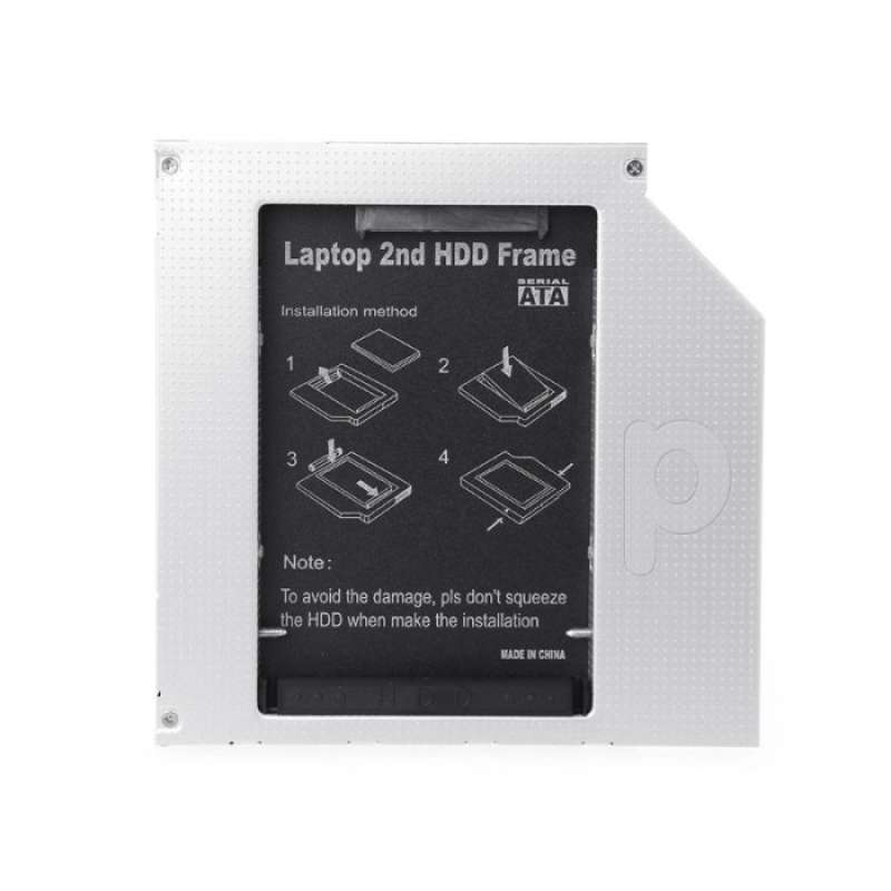 Caddy HDD da 9,5 mm 12,7 mm in alluminio 2° secondo 9,5 mm SATA 3.0 per disco rigido adattatore per custodia SSD DVD CD-ROM da 2,5 '' 44 Caddy HDD da 9,5 mm 12,7 mm in alluminio 2° secondo 9,5 mm SATA 3.0 per disco rigido adattatore per custodia SSD DVD CD-ROM da 2,5 '' 44