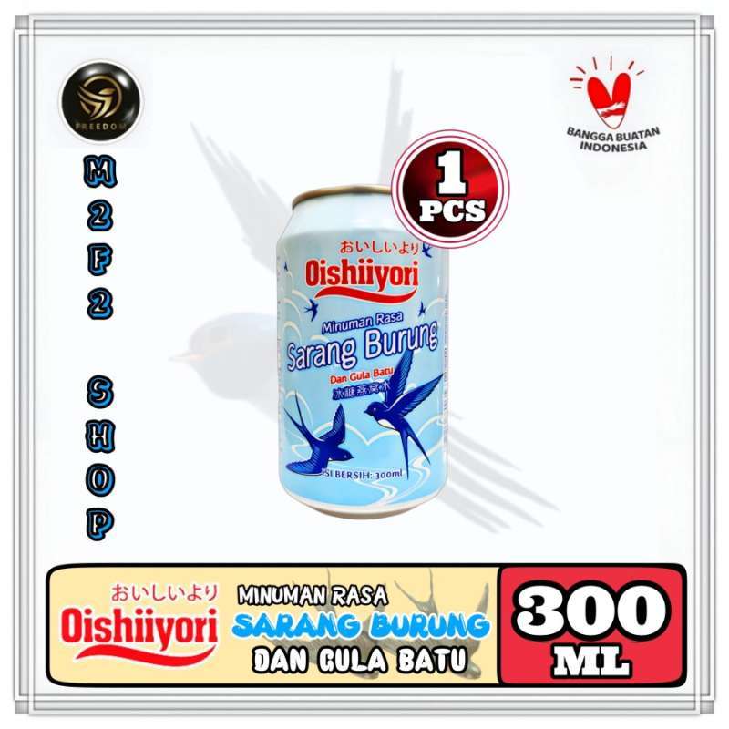 Promo Oishiiyori Birds Nest Sarang Burung Gula Batu Kaleng 300 ml