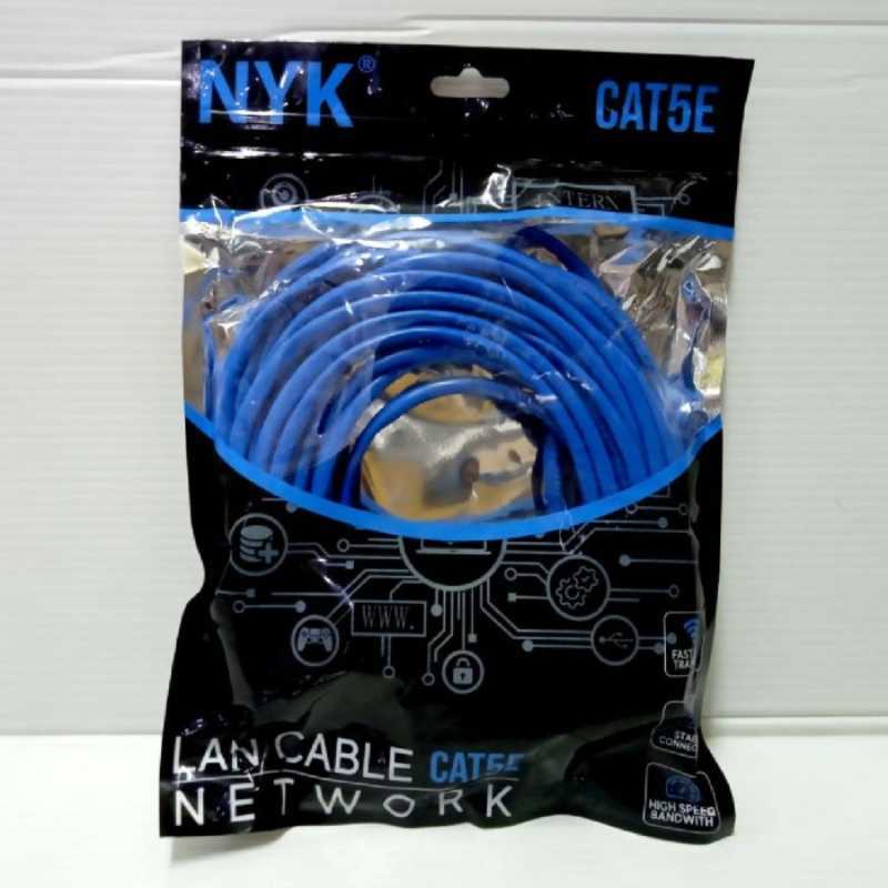 Jual Kabel Lan UTP Cat5E 10m / Internet / Ethernet Cable NYK 10 meter