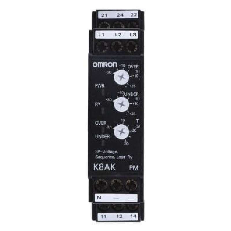 Jual Omron K8akpm2 Phase Failure,over Under Voltage ,sequence Relay Di
