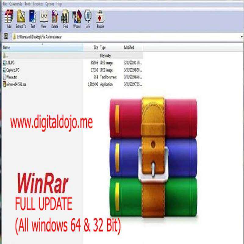 Promo Winrar FULL UPDATE (All windows 64 & 32 Bit) Diskon 1 di Seller