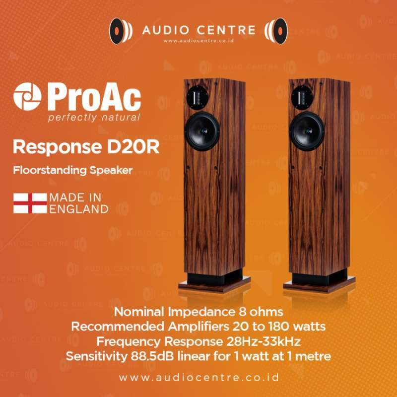 Jual ProAc Response D20R Floorstanding Speaker / made in england walnut