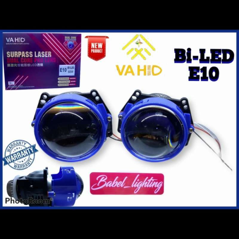 Promo Limited Projector Biled E10 Vahid 3inch Bluelens Paket Lengkap