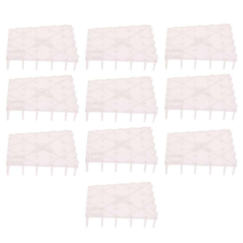 Promo 10 Pieces Grid Divider Tray Aquarium Fish Tank Bottom Sand Gravel