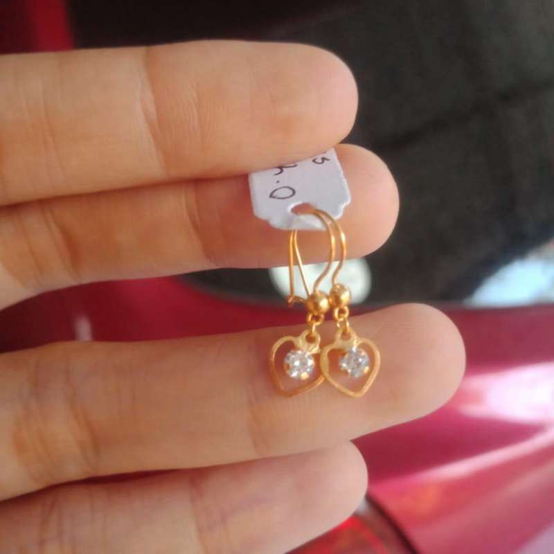 timeshow wanita anting panjang menjuntai anting bundar tembaga anting anting untuk wanita pesta pernikahan