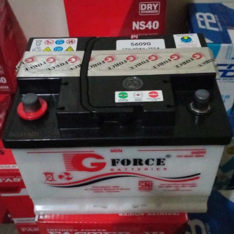 Promo Aki G Force 56090 /Din 55R / Din 56010 R 12v 60ah Diskon 23% di