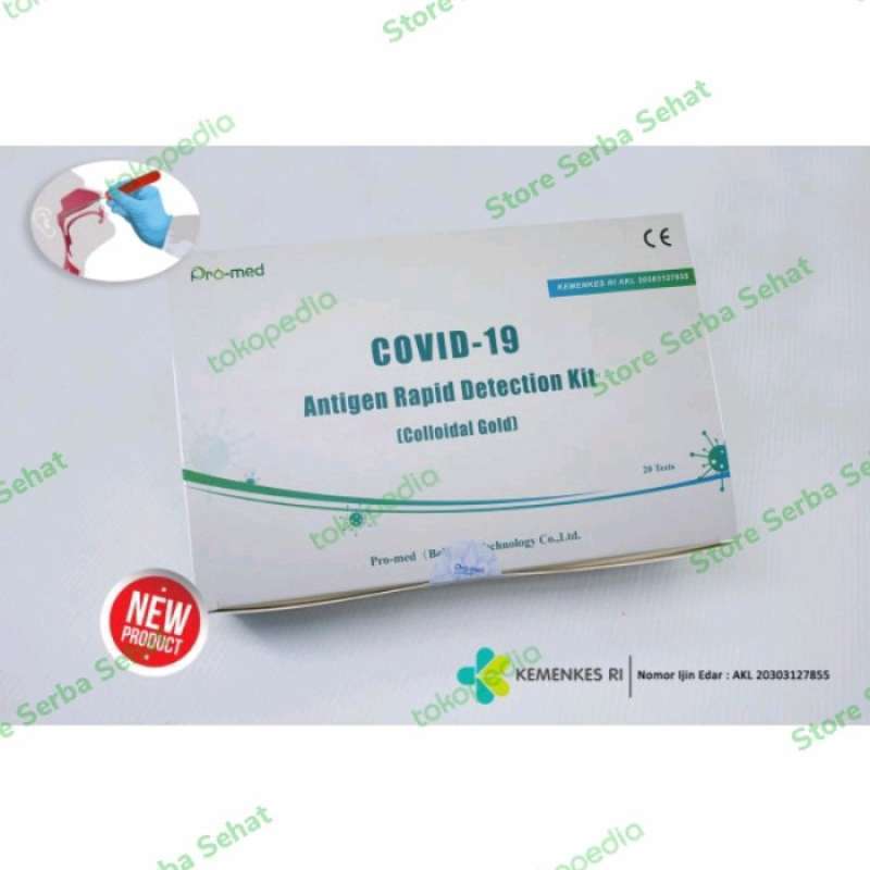 Promo PROMED ANTIGEN METODE COLOK HIDUNG Diskon 33 di Seller Nur Nur Toko Tegal Parang, Kota