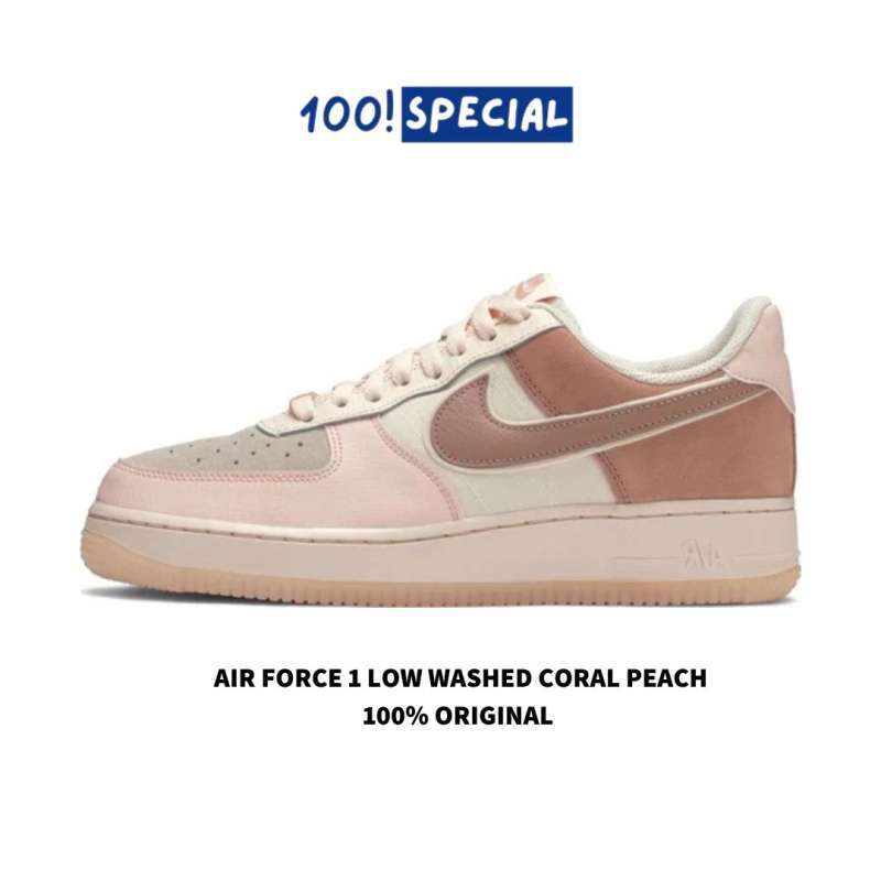 nike af1 washed coral
