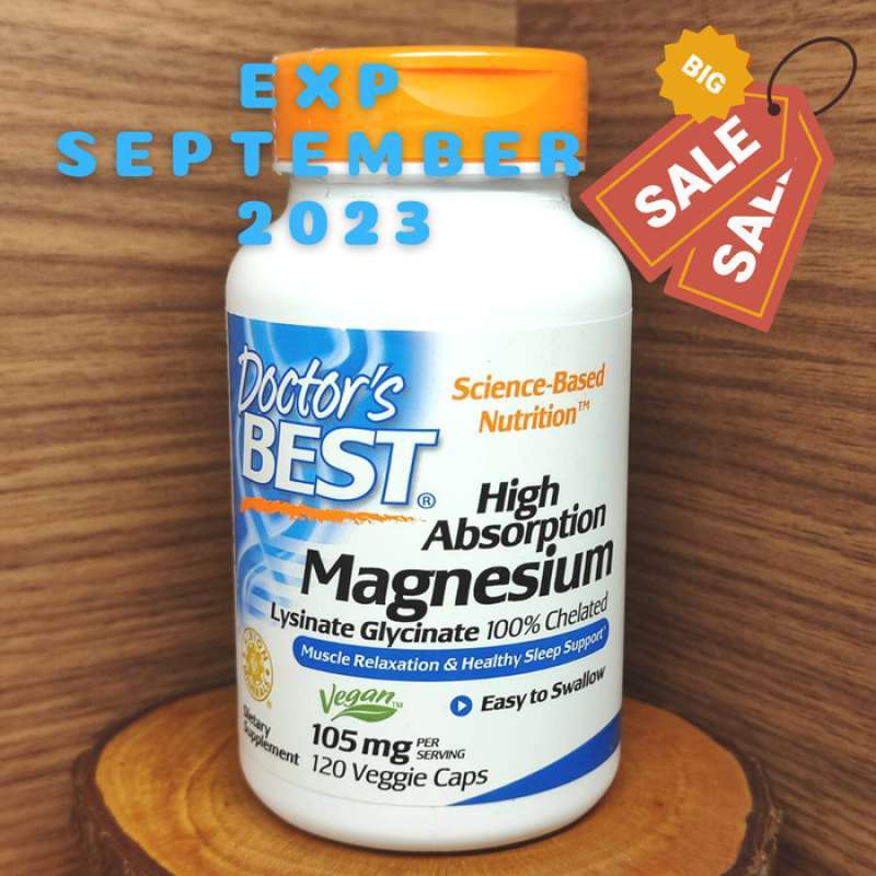 Promo DOCTOR'S DOCTOR DOCTORS BEST MAGNESIUM LYSINATE GLYCINATE 105 MG