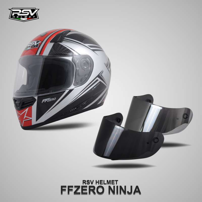Jual RSV HELM FFZERO NINJA BUNDLING MD VISOR DARKSMOKE di Seller RSV