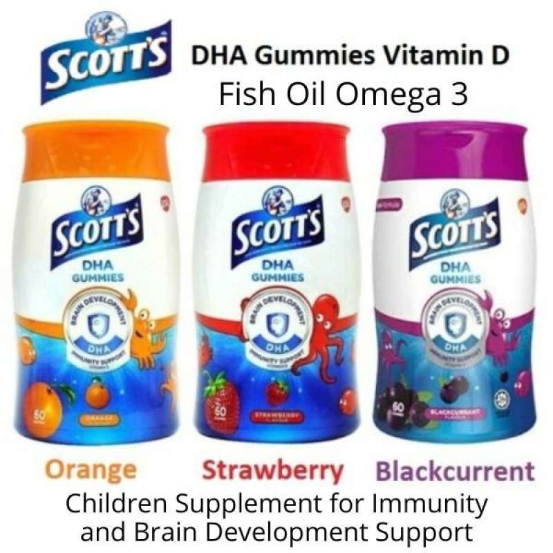 Promo SCOTTâ€™S DHA CHEWABLE GUMMIES VITAMIN ANAK OMEGA FISH OIL