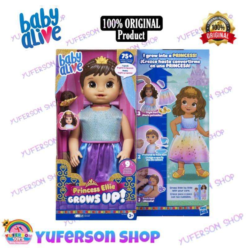 Jual Baby Alive Princess Ellie Grows Up Brown Hair Doll di Seller