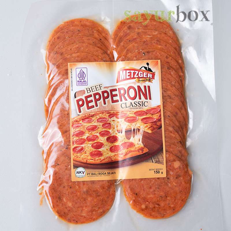 Jual Meatzger Beef Pepperoni Classic 150 gram Sayurbox JKT di Seller