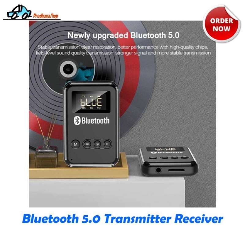 Jual Receiver Bluetooth Transmitter Audio Adapter AUX FM K6 di Seller