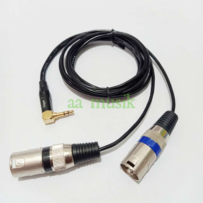 Promo kabel Jack dari hp dan lettop ke mixer serta speaker aktif 3 meter Diskon 23 di Seller
