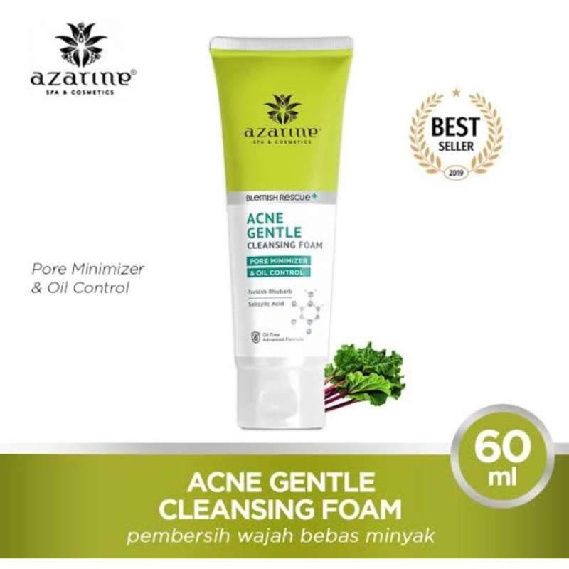 Jual AZARINE ACNE GENTLE CLEANSING FOAM 60ML di Seller puspaindahbeauty
