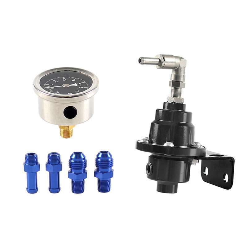 Promo Adjustable Fuel Pressure Regulator with Gauge High Performance