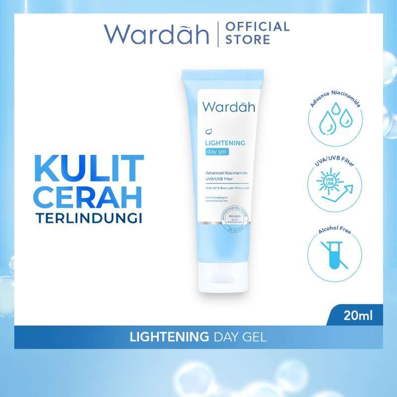 Jual WARDAH LIGHTENING DAY GEL 20ML PELEMBAB WAJAH di Seller