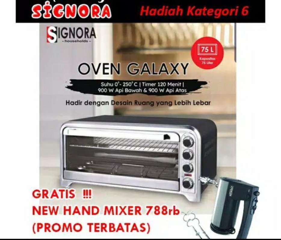 Jual Signora Oven Galaxy 75lt 75 Liter Listrik Di Seller Signora Store