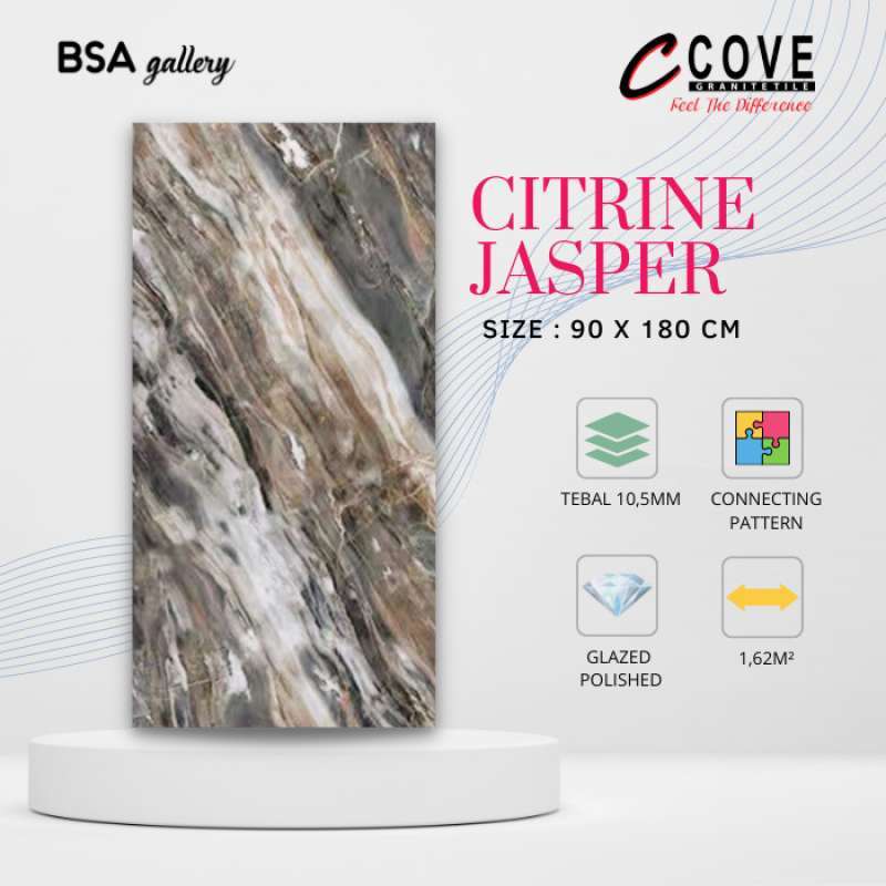 Jual GRANITE BIG SLAB 90X180 CITRINE JASPER / GRANIT LANTAI DINDING